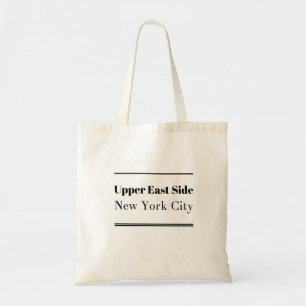Upper East Side New York City Neighbourhoods Tote  Bag