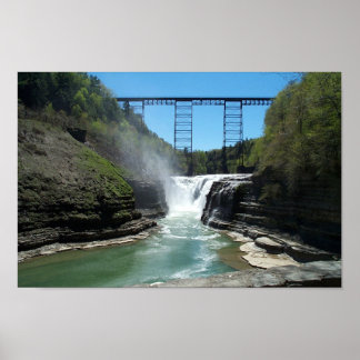 Upper Falls at Letchworth Poster