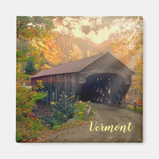 Upper Falls Covered Bridge, Vermont Magnet
