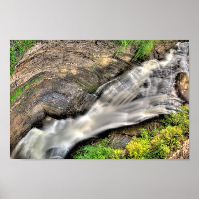 Upper Falls, Taughannock State Park, New York Poster (Front)