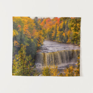 Upper Falls with Fall Colours Tapestry