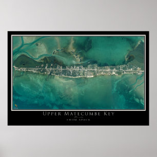 Upper Matecumbe Key Florida Satellite Poster Map