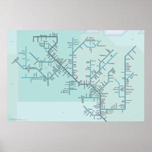 Upper Mississippi 30" x 20" Poster