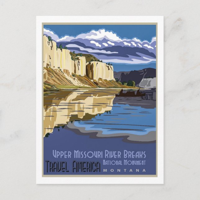 Upper Missouri River Breaks, National Monument  Postcard (Front)