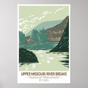 Upper Missouri River Breaks National Monument  Poster