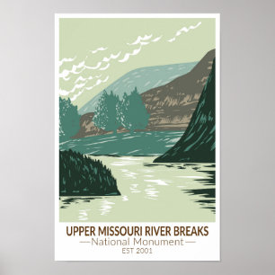Upper Missouri River Breaks National Monument Poster