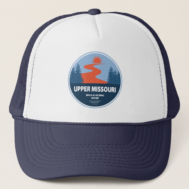 Upper Missouri Wild And Scenic River Trucker Hat (Front)