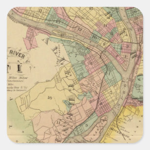 Upper Ohio River and Valley 10 Square Sticker