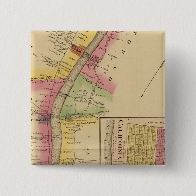 Upper Ohio River and Valley 15 Cm Square Badge (Front)