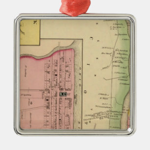 Upper Ohio River and Valley 3 Metal Ornament