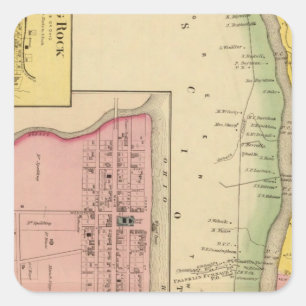 Upper Ohio River and Valley 3 Square Sticker