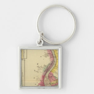 Upper Ohio River and Valley 5 Key Ring