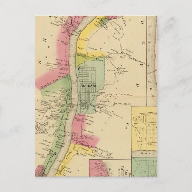 Upper Ohio River and Valley 6 Postcard (Front)