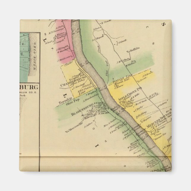 Upper Ohio River and Valley 7 Magnet (Front)