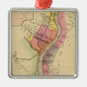 Upper Ohio River and Valley 8 Metal Tree Decoration