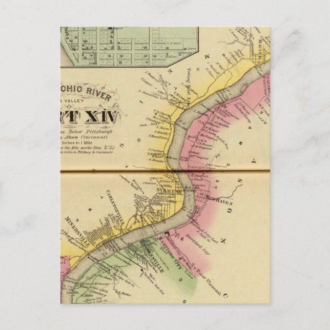 Upper Ohio River and Valley 8 Postcard (Front)