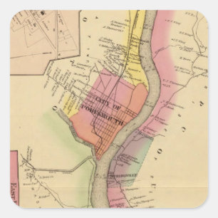 Upper Ohio River and Valley 8 Square Sticker