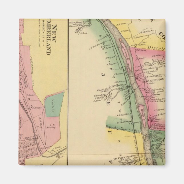 Upper Ohio River and Valley 9 Magnet (Front)