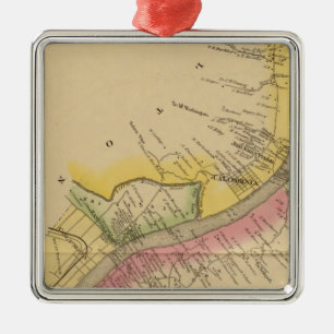 Upper Ohio River and Valley Metal Ornament
