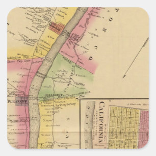 Upper Ohio River and Valley Square Sticker