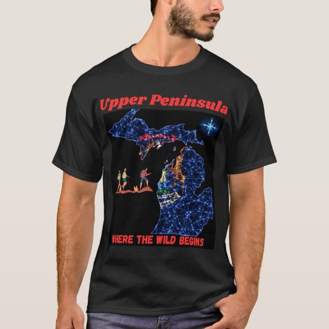 Upper Peninsula Oversized 1 T-Shirt (Front)