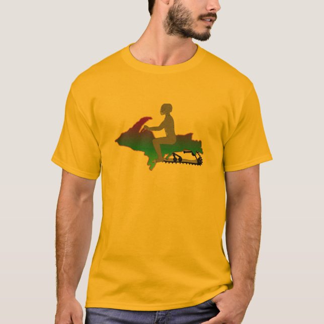 Upper Peninsula Snowmobile T-Shirt (Front)