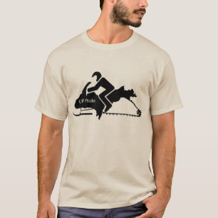 "Upper Peninsula UP Sled" Sledders.com Ash T-shirt