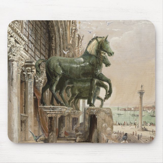 Upper portion of the facade of St. Mark's Church, Mouse Pad (Front)