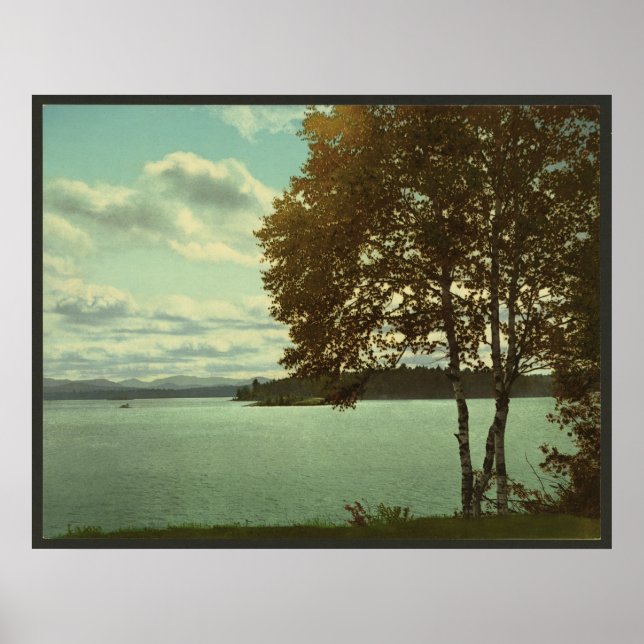 Upper Saranac Lake, Adirondack Mountains Poster (Front)