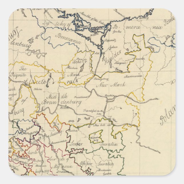 Upper Saxony 2 Square Sticker (Front)