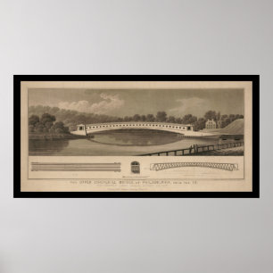Upper Schuylkill Covered Bridge Philadelphia PA Poster