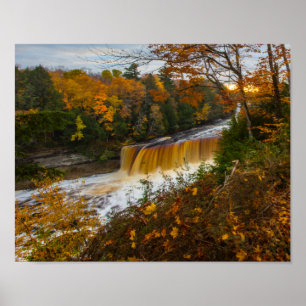 Upper Tahquamenon Falls, Autumn, Michigan Poster