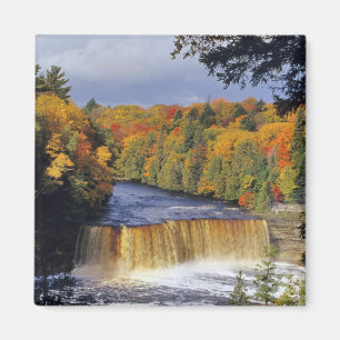 Upper Tahquamenon Falls in UP Michigan in autumn Magnet