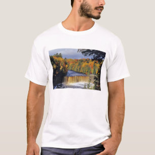 Upper Tahquamenon Falls in UP Michigan in autumn T-Shirt