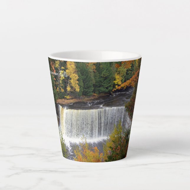 Upper Tahquamenon Falls latte mug (Front)