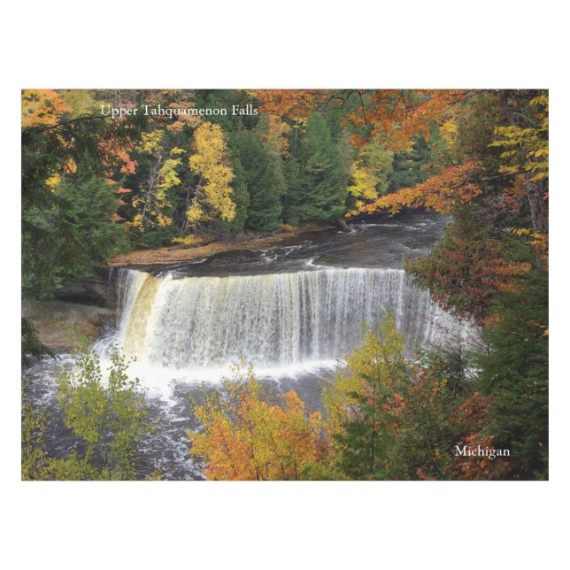 Upper Tahquamenon Falls table cloth (Front (Horizontal))