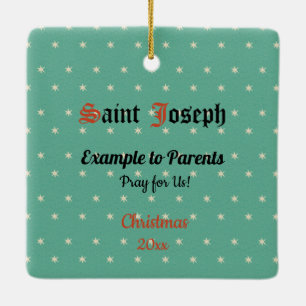 Upper Torso of St. Joseph (Detail; VVP 09) Cera Ceramic Ornament