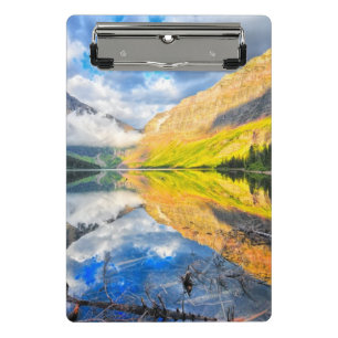 Upper Two Medicine Lake at Sunrise Mini Clipboard