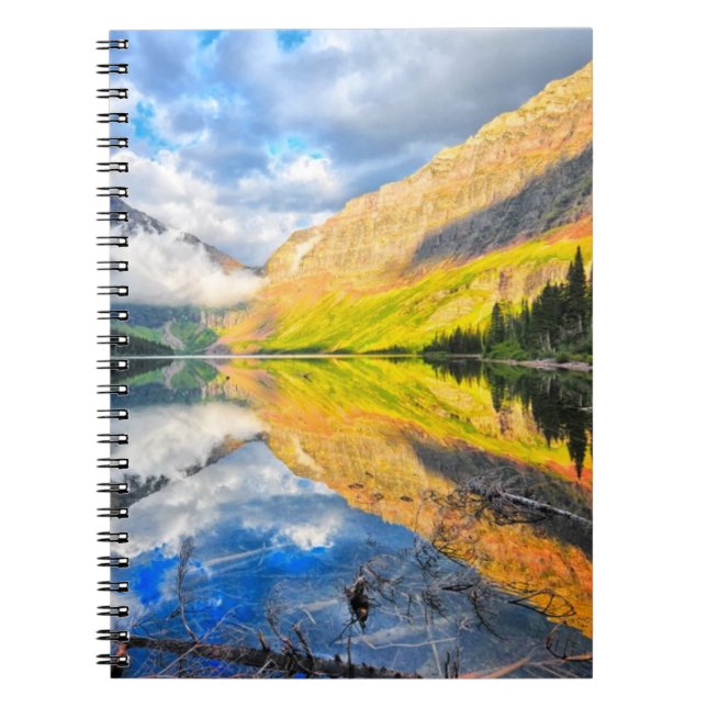Upper Two Medicine Lake at Sunrise Notebook (Front)