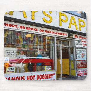 Upper West Side Hot Dog Shop New York City NYC Mouse Pad