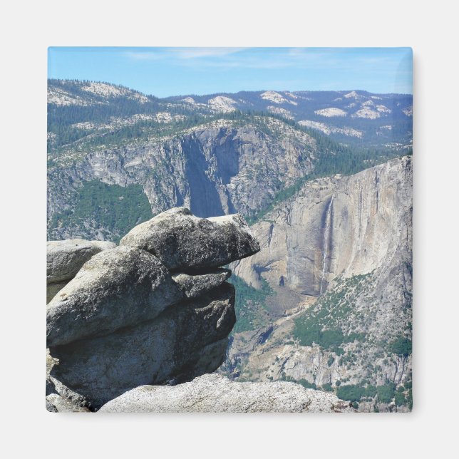 Upper Yosemite Falls from Glacier Point, CA Magnet (Front)