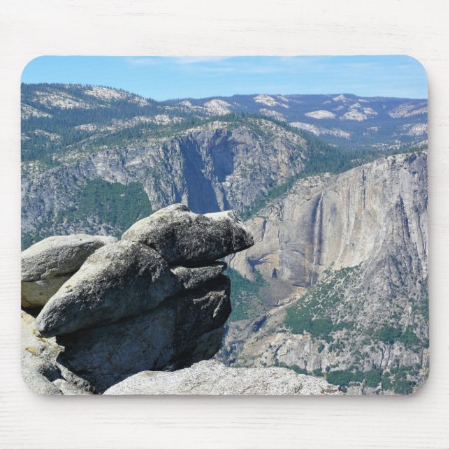 Upper Yosemite Falls from Glacier Point, CA Mouse Pad (Front)