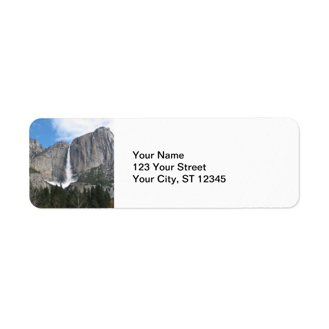 Upper Yosemite Falls Return Address Label (Front)