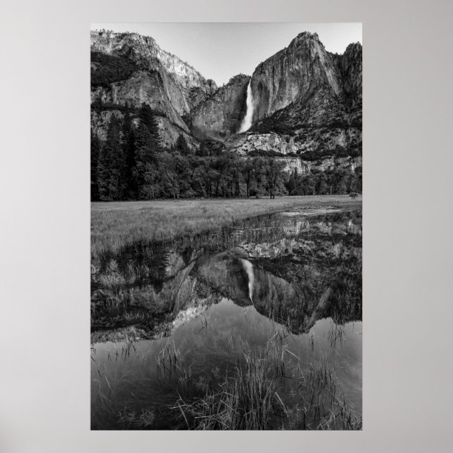 Upper Yosemite Falls Scenic Poster (Front)