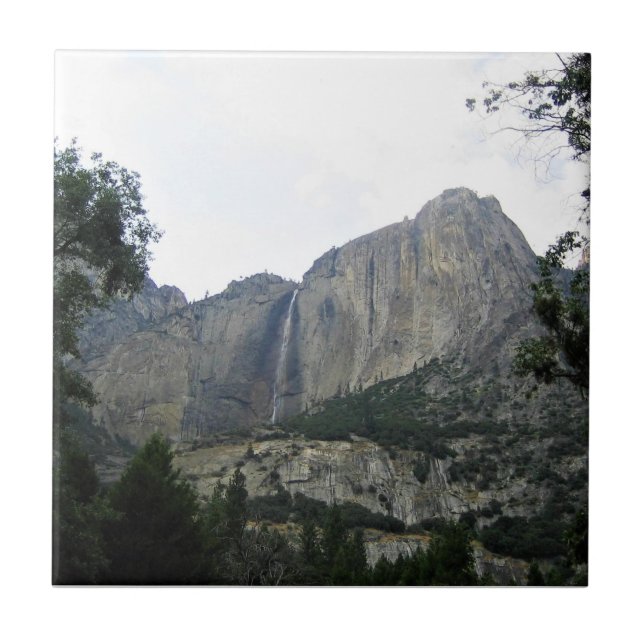 Upper Yosemite Falls, Yosemite National Park, CA Ceramic Tile (Front)