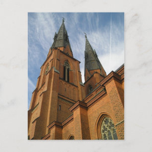 Uppsala Cathedral Sweden Postcard