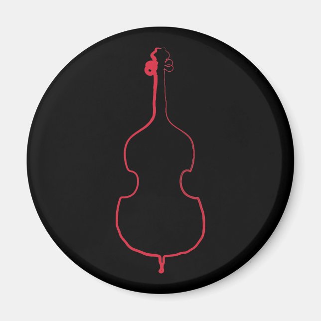 Upright Bass Ink Magnet (Front)