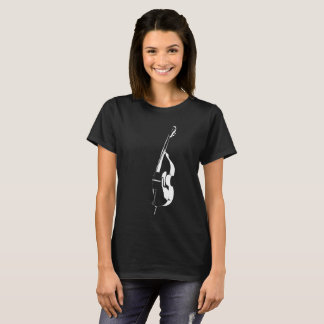 Upright Bass Silhouette T-shirt Black