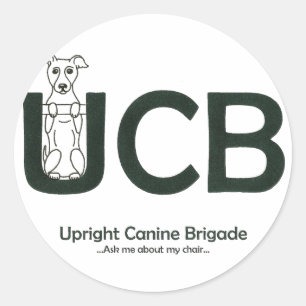 Upright Canine Brigade Sticker
