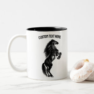 Upright Horse Mug with Custom Text
